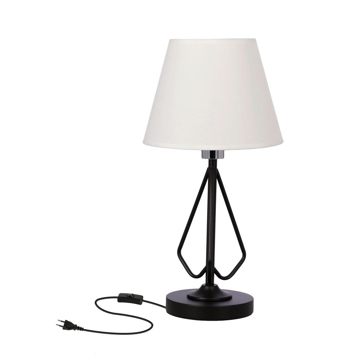 BORDSLAMPA Morley 16/25/26 cm   - vit/svart, Basics, metall/plast (16/25/26cm)