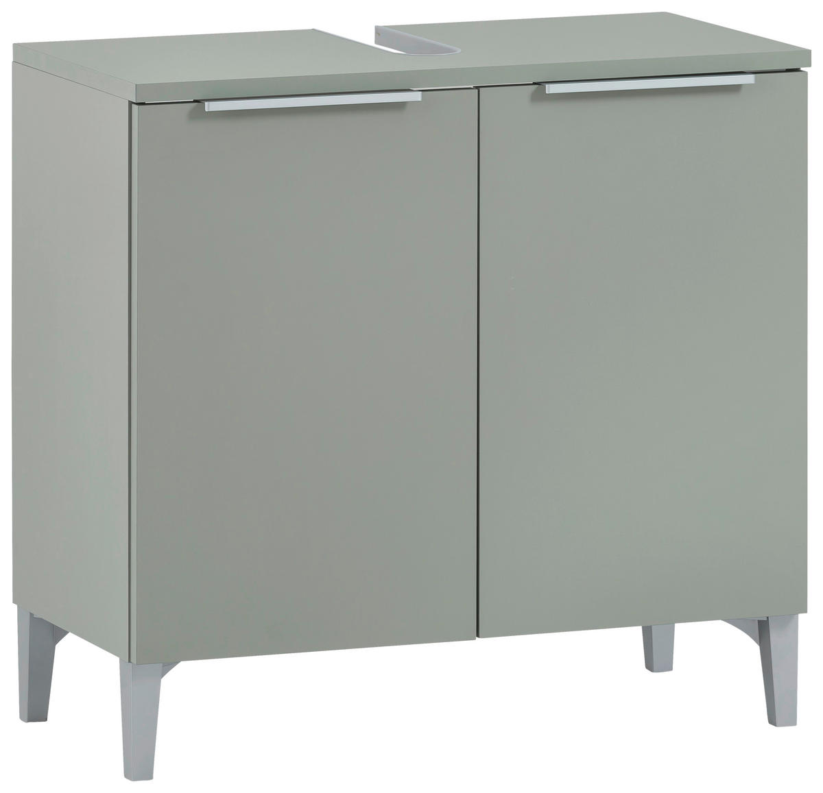 WASCHBECKENUNTERSCHRANK 63,5/61,1/31,9 cm  - Pastellgrün/Silberfarben, MODERN, Holzwerkstoff/Kunststoff (63,5/61,1/31,9cm) - Stylife