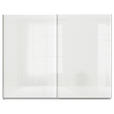 SCHWEBETÜRENSCHRANK  in Weiß  - Alufarben/Weiß, KONVENTIONELL, Glas/Holzwerkstoff (271/229/62cm) - Xora