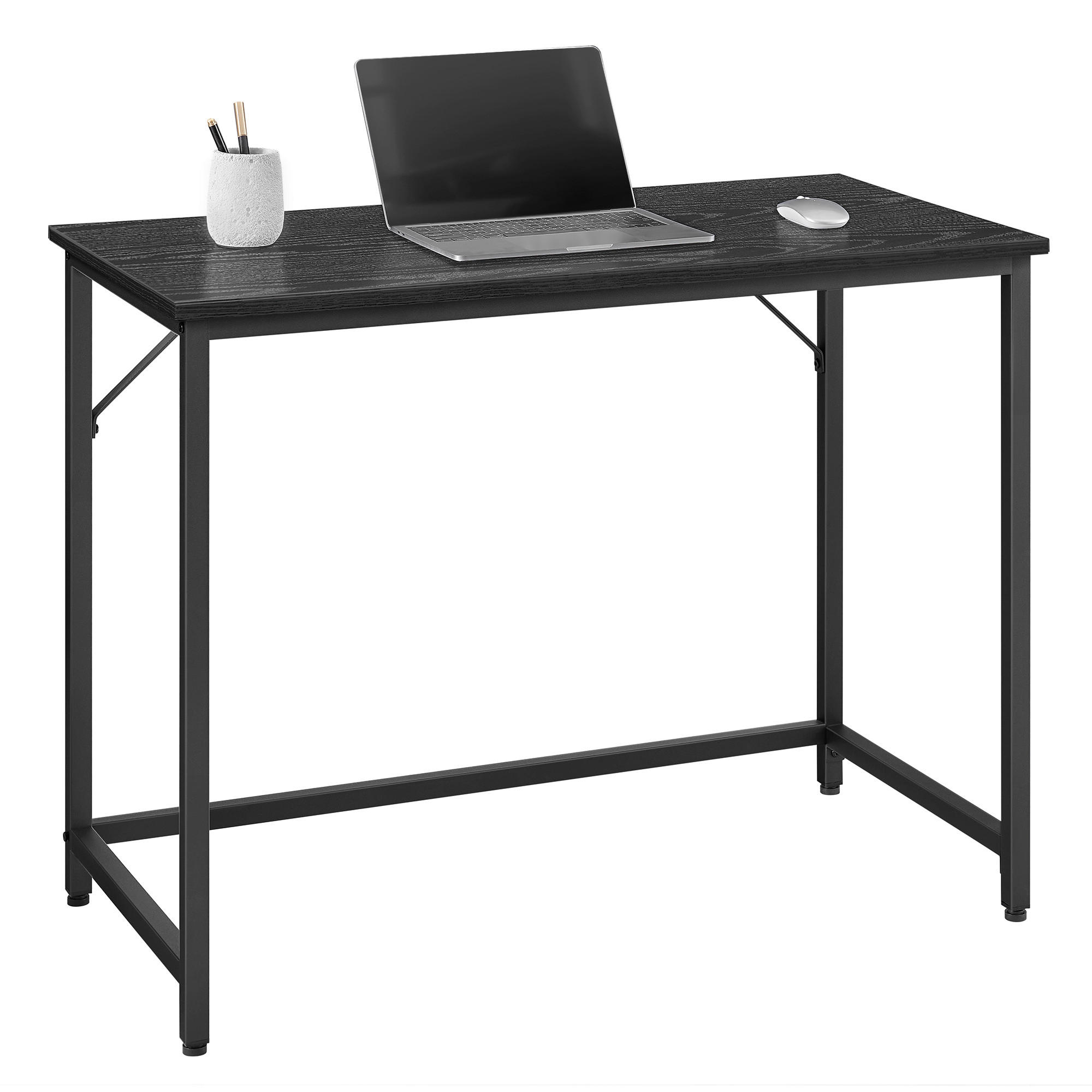 SCHREIBTISCH 100/50/76 cm Schwarz   - Schwarz, Basics, Holzwerkstoff/Metall (100/50/76cm) - Boxxx