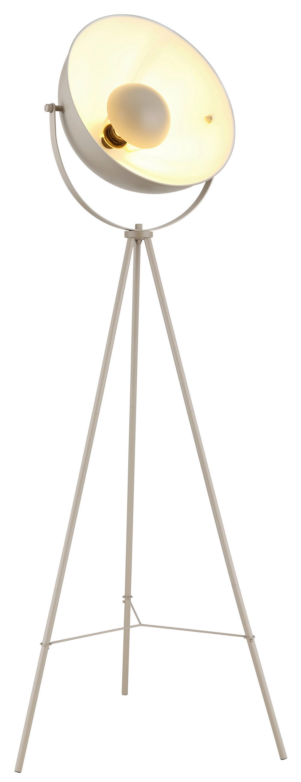 STEHLEUCHTE Timo 56/138,8 cm   - Sandfarben, LIFESTYLE, Metall (56/138,8cm) - Globo