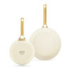 PFANNENSET Padova Reserve Aluminium, Edelstahl 2-teilig  - Goldfarben/Creme, Basics, Metall (20 & 26cm) - GreenPan
