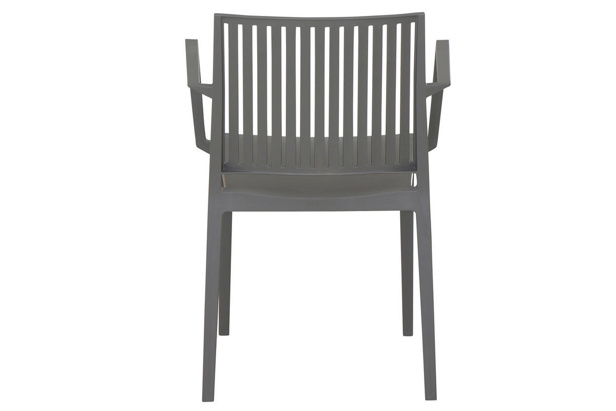 GARTENGARNITUR 5-teilig  - Grau, Basics, Holzwerkstoff/Kunststoff (70/80/110cm) - Siena Garden