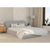 POLSTERBETT Lattenrost, Bettkasten 180/200 cm  in Silberfarben  - Silberfarben/Schwarz, Design, Holz/Textil (180/200cm) - Boxxx