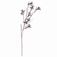 VEŠTAČKI CVET          120 cm    - lila/bela, Osnovno, plastika (120cm)