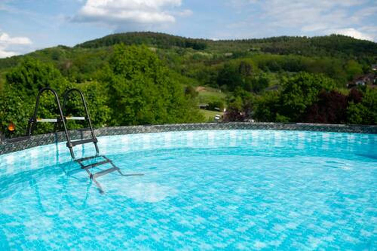 POOL PGP4A01648B 488/122 cm  - Grau, KONVENTIONELL, Kunststoff (488/122cm)