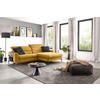 ECKSOFA in Flachgewebe Currygelb  252/191 cm  - Currygelb/Schwarz, Design, Textil/Metall (252/191cm) - Dieter Knoll