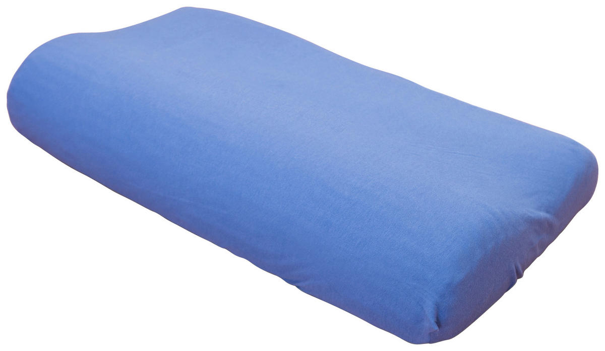 POLSTERBEZUG FÜR SHAPE QUEEN 32/61-64 cm  - Blau, Basics, Textil (32/61-64cm) - Tempur