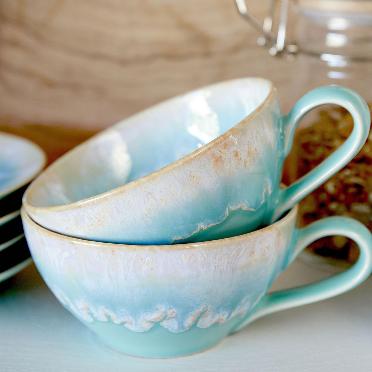 TEETASSENSET 6 STÜCK TAORMINA   - Weiß Hochglanz, Basics, Keramik - Costa Nova