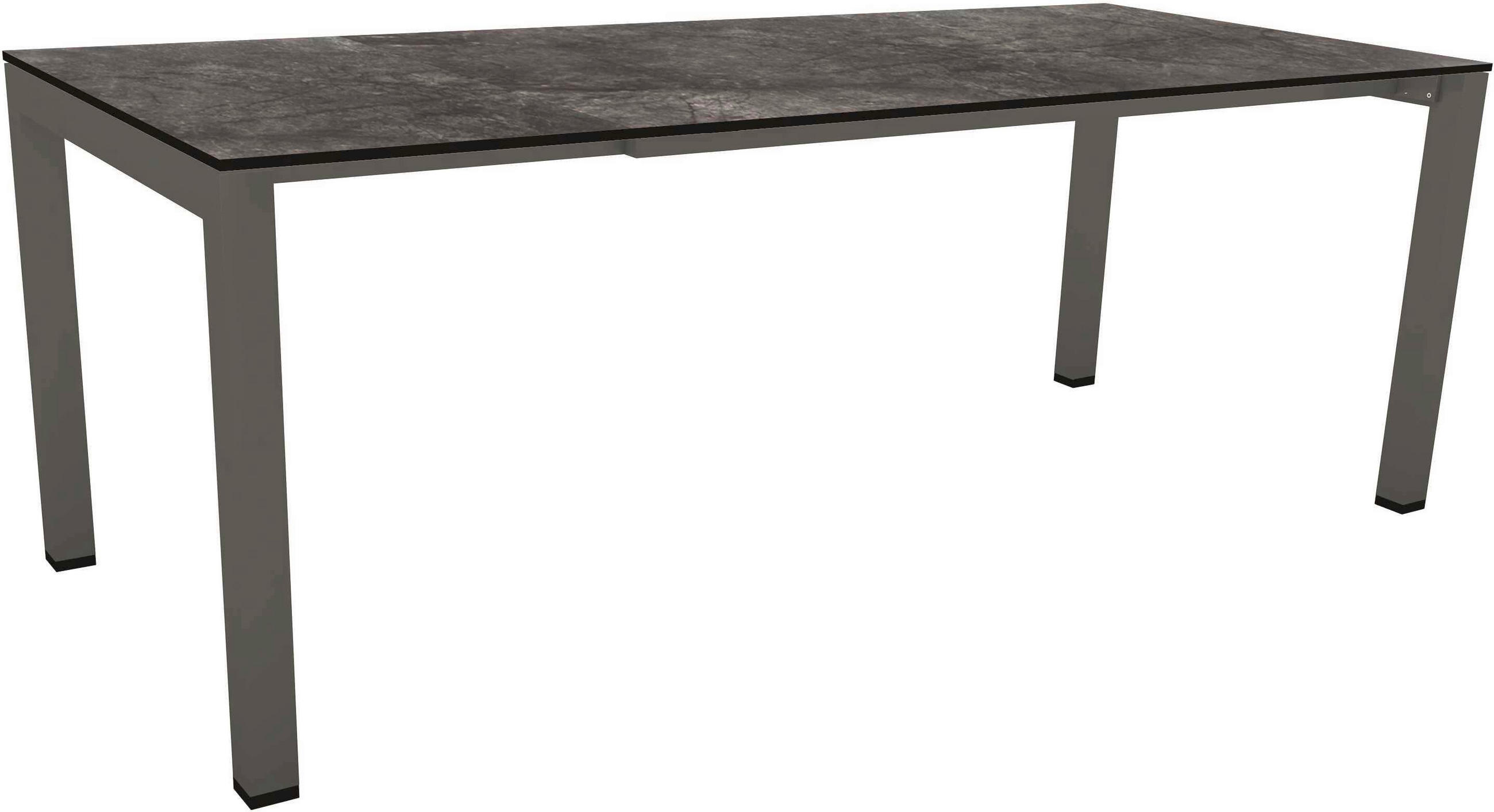 GARTENTISCH 160-210/90/75,5 cm Metall rechteckig  - Anthrazit/Grau, Design, Kunststoff/Metall (160-210/90/75,5cm) - Stern