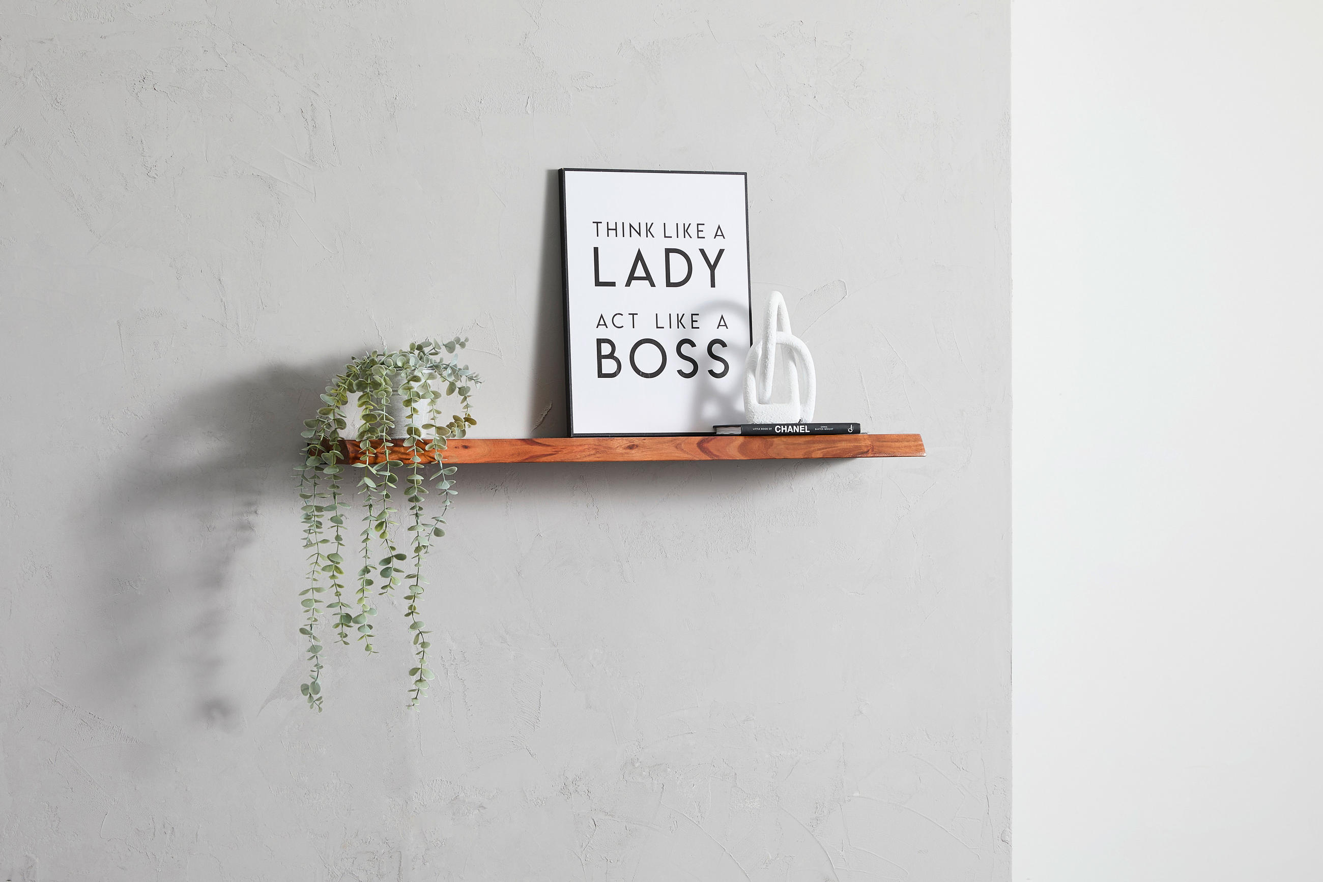 WANDBOARD Akazie massiv Naturfarben  - Naturfarben, Natur, Holz (90/3,5/20cm) - Livetastic