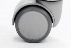 DREHSTUHLROLLE - Grau, KONVENTIONELL, Kunststoff (5cm)