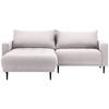 ECKSOFA Beige Flachgewebe  - Beige/Schwarz, Design, Holz/Textil (160/215cm) - Stylife