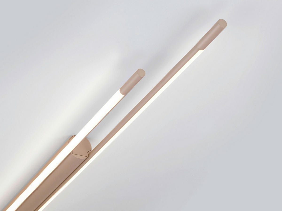 LED-DECKENLEUCHTE Leda 150/6,5/5 cm   - Cappuccino, Design, Kunststoff/Metall (150/6,5/5cm) - Helestra