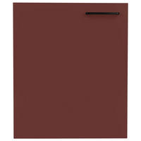 KÜCHENSCHRANKFRONT 60/72/1,9 cm  in Rot  - Rot/Schwarz, MODERN, Holzwerkstoff/Metall (60/72/1,9cm) - Nobilia