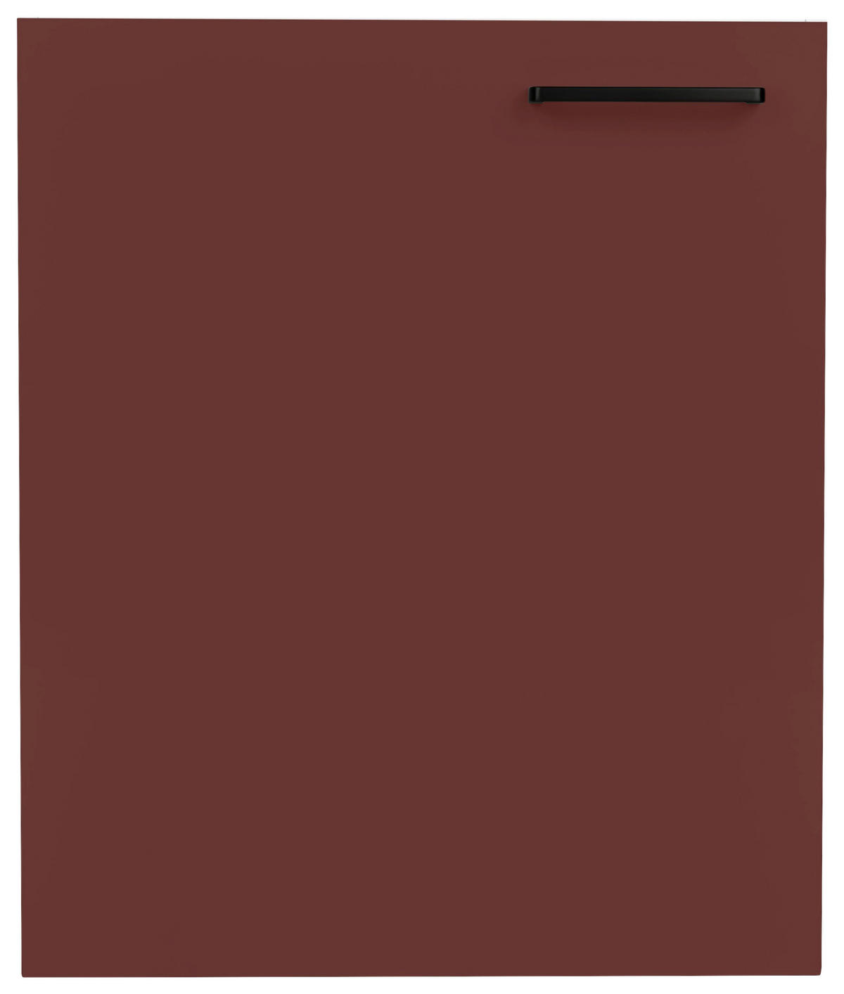 KÜCHENSCHRANKFRONT 60/72/1,9 cm  in Rot  - Rot/Schwarz, MODERN, Holzwerkstoff/Metall (60/72/1,9cm) - Nobilia