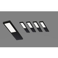 UNTERBAULEUCHTEN-SET 5/0,7/17 cm   - Schwarz, Basics, Metall (5/0,7/17cm)