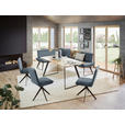 ECKBANK 163/223 cm  in Anthrazit, Schwarz, Eichefarben  - Eichefarben/Anthrazit, Design, Holz/Textil (163/223cm) - Voleo