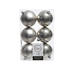 CHRISTBAUMKUGEL-SET 6-teilig Hellgrau - Hellgrau, Basics, Kunststoff (8cm) CHRISTBAUMKUGEL-SET 6-teilig Hellgrau - Hellgrau, Basics, Kunststoff (8cm)