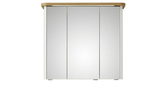 SPIEGELSCHRANK 80/72/20 cm  - Chromfarben/Eichefarben, KONVENTIONELL, Glas/Holzwerkstoff (80/72/20cm) - Xora