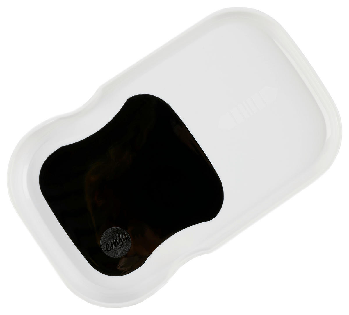 FRISCHHALTEDOSE 1 l  - Schwarz/Weiß, KONVENTIONELL, Kunststoff (16,0/9,9/12,5cm) - Emsa