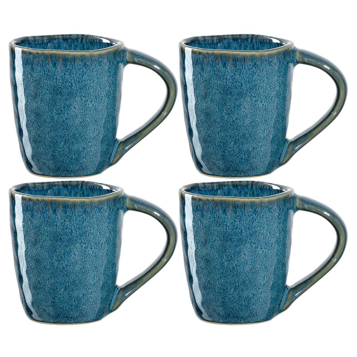 TASSENSET Matera 4-teilig  - Blau, LIFESTYLE, Keramik (8,4/6,5/5,5cm) - Leonardo