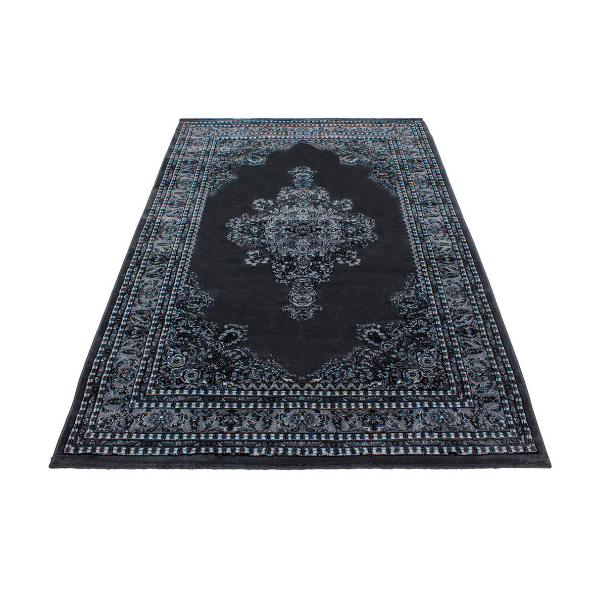 TKANA PREPROGA  Marrakesh     160/230 cm    tkano  siva, črna  - siva/črna, Konvencionalno, tekstil (160/230cm) - Esposa