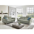 2,5-SITZER in Leder Hellgrau  - Hellgrau/Alufarben, Design, Leder/Metall (164/82/99cm) - Dieter Knoll