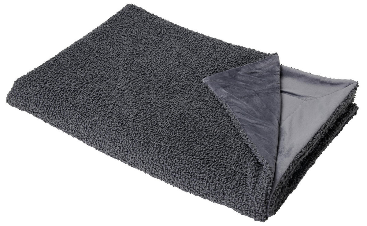 ĆEBE 150/200 cm antracit  - antracit, Dizajnerski, tekstil (150/200cm) - Novel
