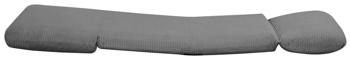 SCHLAFSESSEL in Cord Dunkelgrau  - Dunkelgrau, Design, Textil/Metall (82/58/78cm) - Livetastic