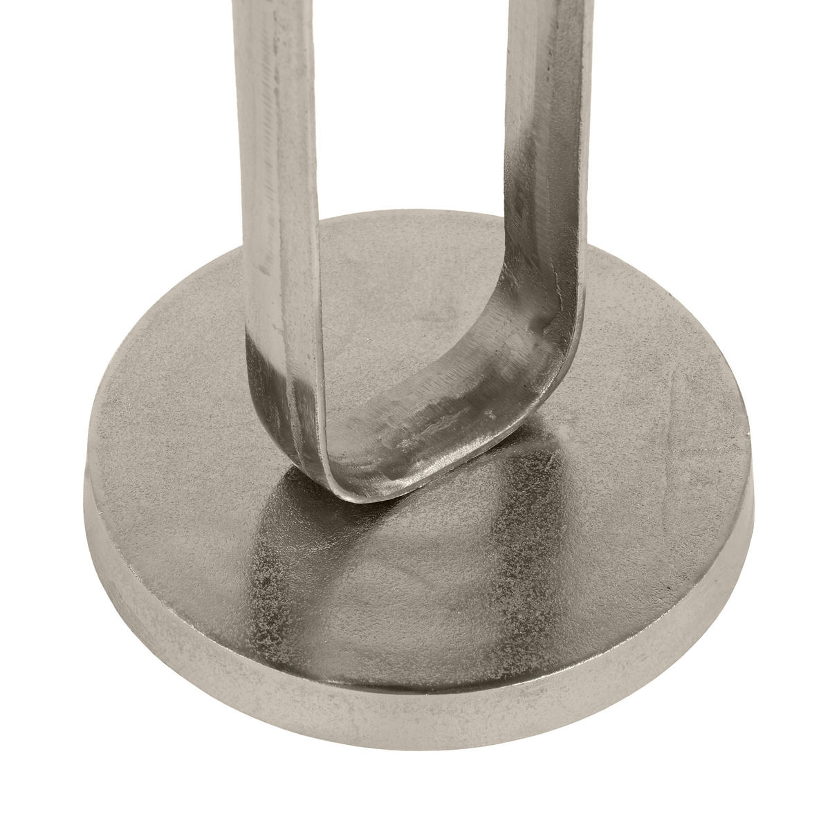 BEISTELLTISCH 38/38/61 cm Silberfarben rund  - Silberfarben, MODERN, Metall (38/38/61cm)
