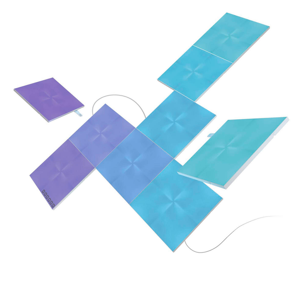 CANVAS STARTER KIT 9ER NANOLEAF CANVAS   - Weiß, Basics, Kunststoff (15/15cm)