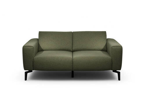 2-SITZER-SOFA in Chenille Waldgrün  - Waldgrün/Schwarz, Design, Textil/Metall (180/86/86-94cm) - SENSOO
