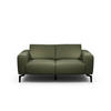2-SITZER-SOFA in Chenille Waldgrün  - Waldgrün/Schwarz, Design, Textil/Metall (180/86/86-94cm) - SENSOO