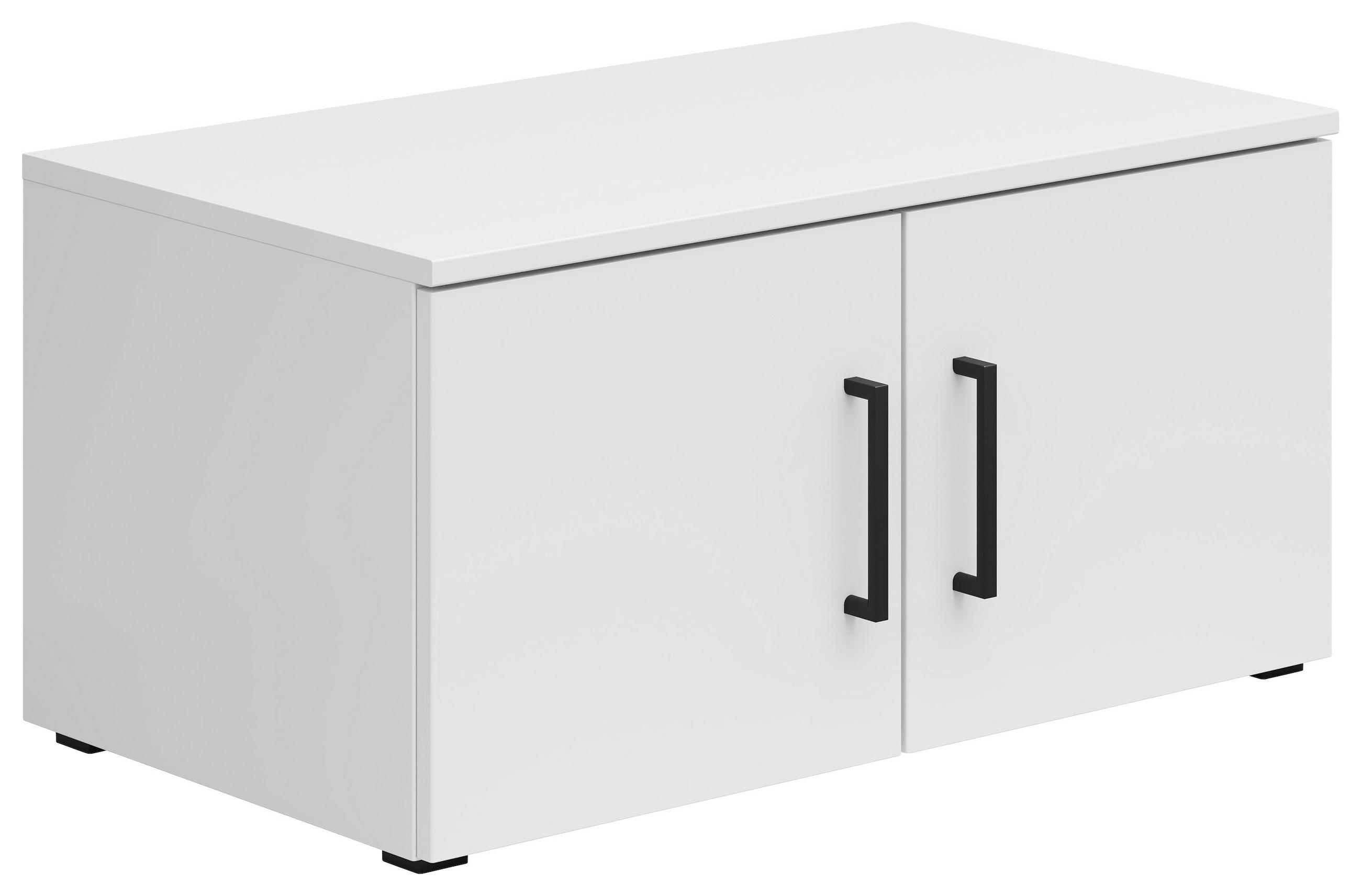 SZEKRÉNYRÁTÉT  - fekete/fehér, Modern, műanyag/faalapú anyag (70/35/40cm) - Carryhome