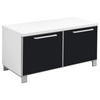 GARDEROBENBANK Santina  in 84/45/40 cm  - Chromfarben/Anthrazit, Design, Glas/Holzwerkstoff (84/45/40cm) - Novel