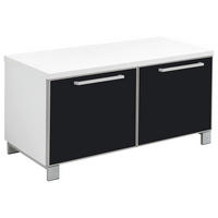 GARDEROBENBANK 84/45/40 cm  - Chromfarben/Weiss, Design, Glas/Holzwerkstoff (84/45/40cm) - Novel