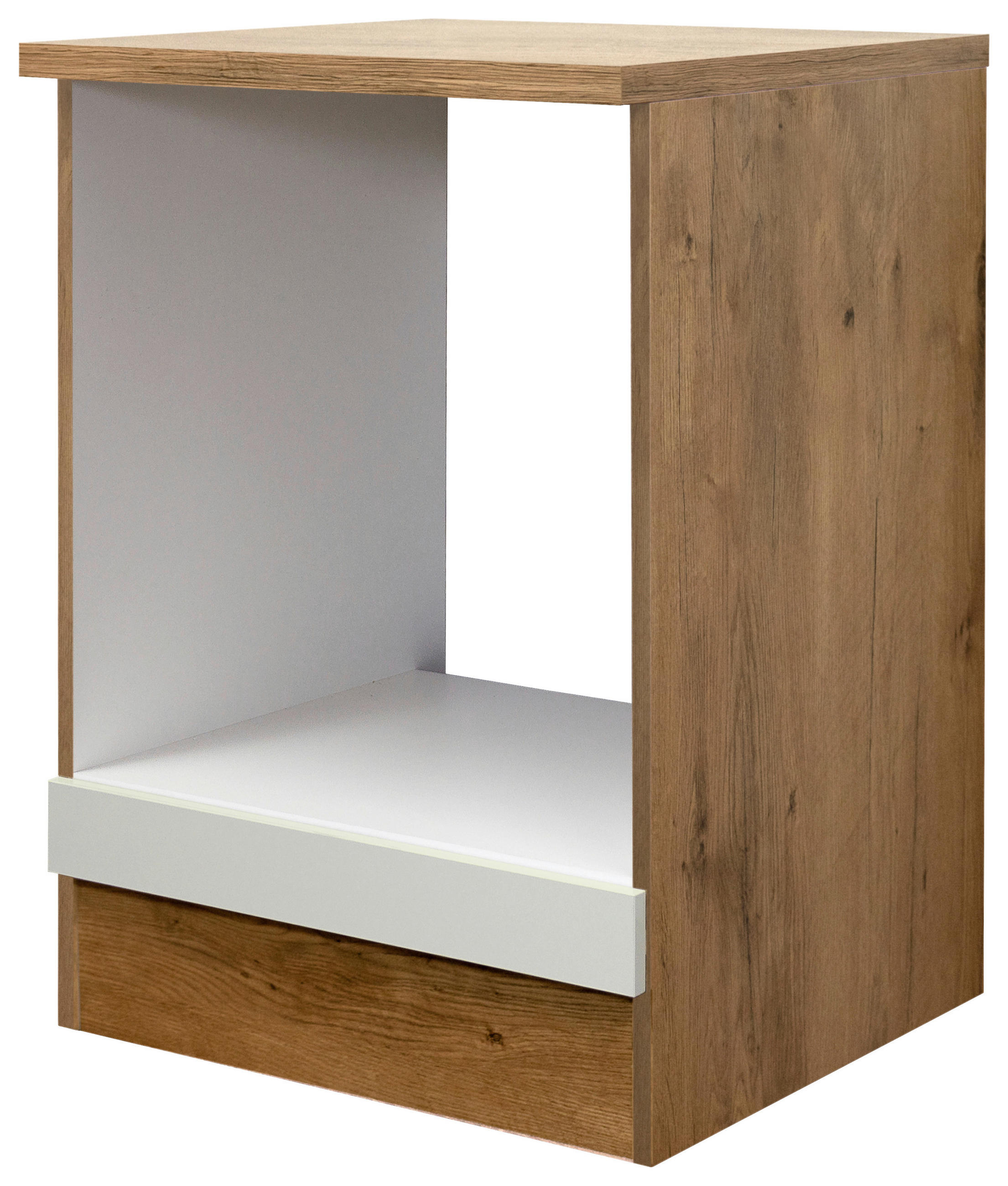 HERDUMBAUSCHRANK 60/85/57 cm  in Eichefarben, Magnolie  - Eichefarben/Magnolie, KONVENTIONELL, Holzwerkstoff (60/85/57cm) - FlexWell