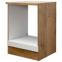 HERDUMBAUSCHRANK 60/85/57 cm  in Eichefarben, Magnolie  - Eichefarben/Magnolie, KONVENTIONELL, Holzwerkstoff (60/85/57cm) - FlexWell