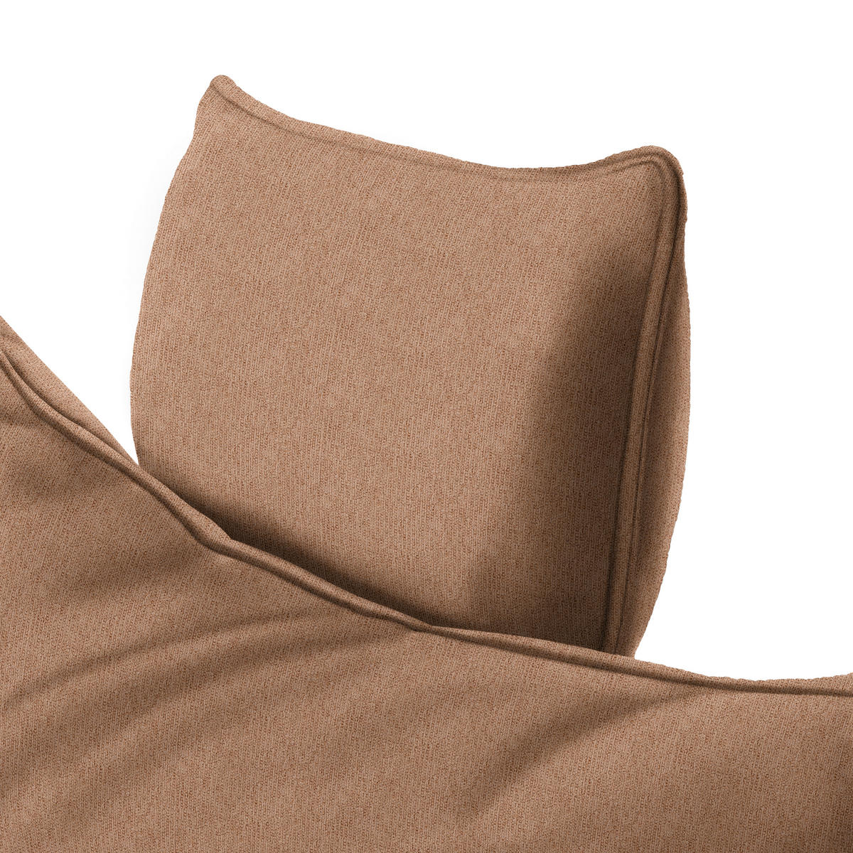 ECKSOFA in Webstoff Rostfarben  176/292 cm  - Rostfarben/Schwarz, MODERN, Textil/Metall (176/292cm) - Carryhome