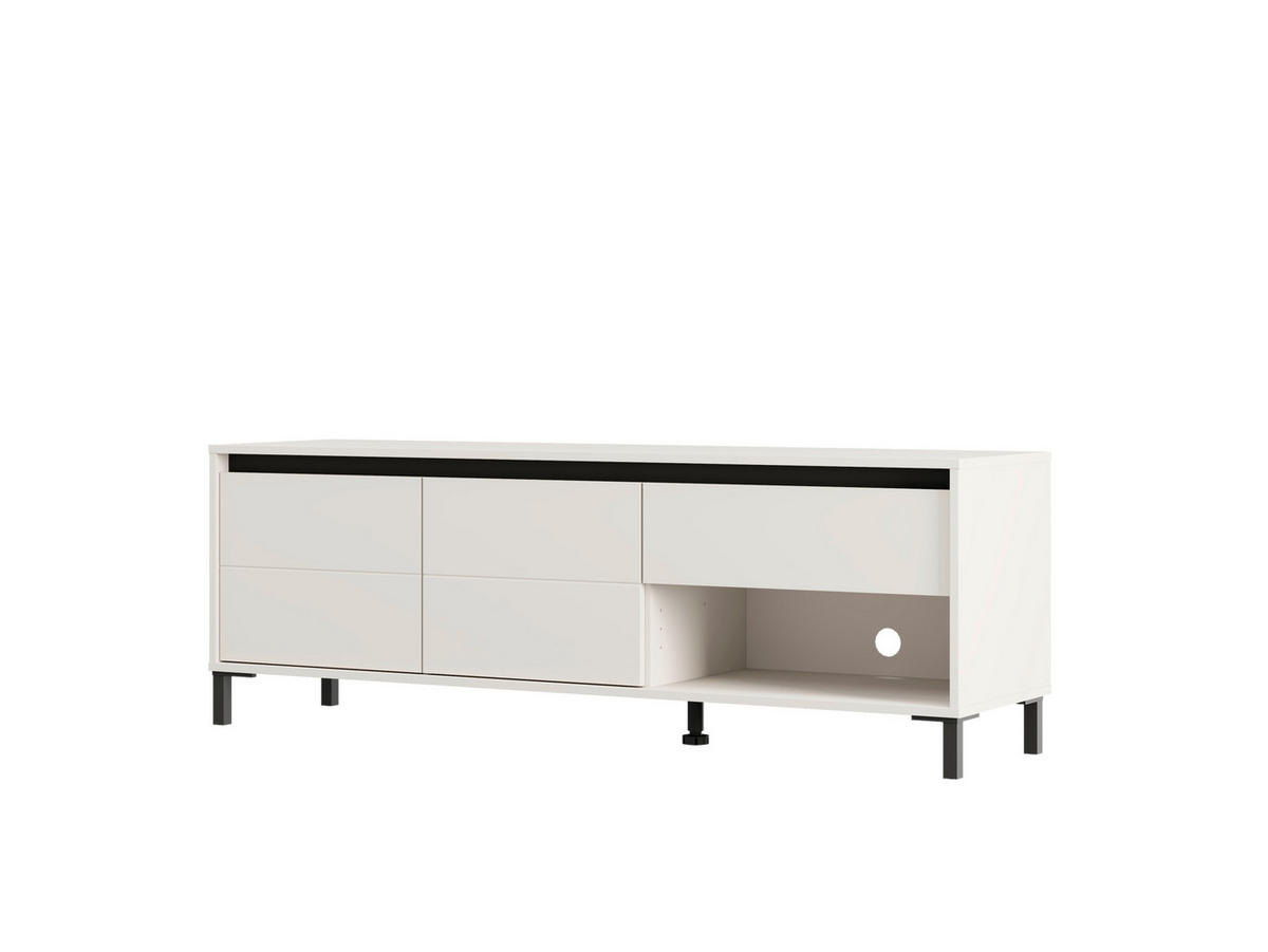 TV ELEMENT crna, kašmir   - kašmir/crna, Moderno, drvni materijal/plastika (150,5/40/52cm)