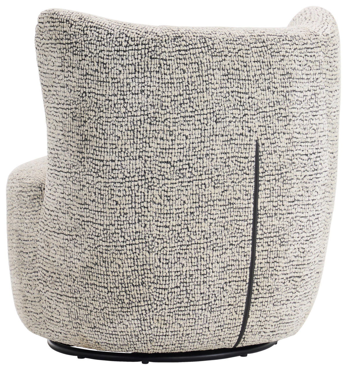 SESSEL in Leinenoptik Grau, Schwarz  - Schwarz/Grau, Design, Textil/Metall (75/79/76cm) - Xora