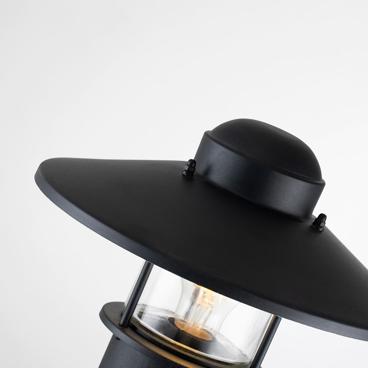 SOCKELLEUCHTE - Schwarz, Konventionell, Glas/Metall (27.5/101.8cm) - Elstead Lighting