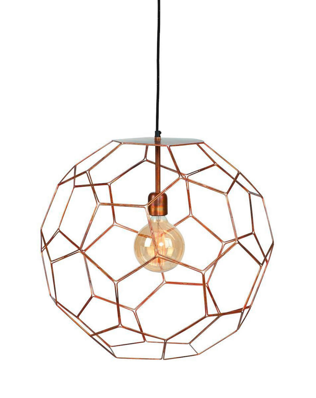 HÄNGELEUCHTE Marrakesh 34/34/250 cm   - Kupferfarben, Basics, Metall (34/34/250cm) - It's about Romi