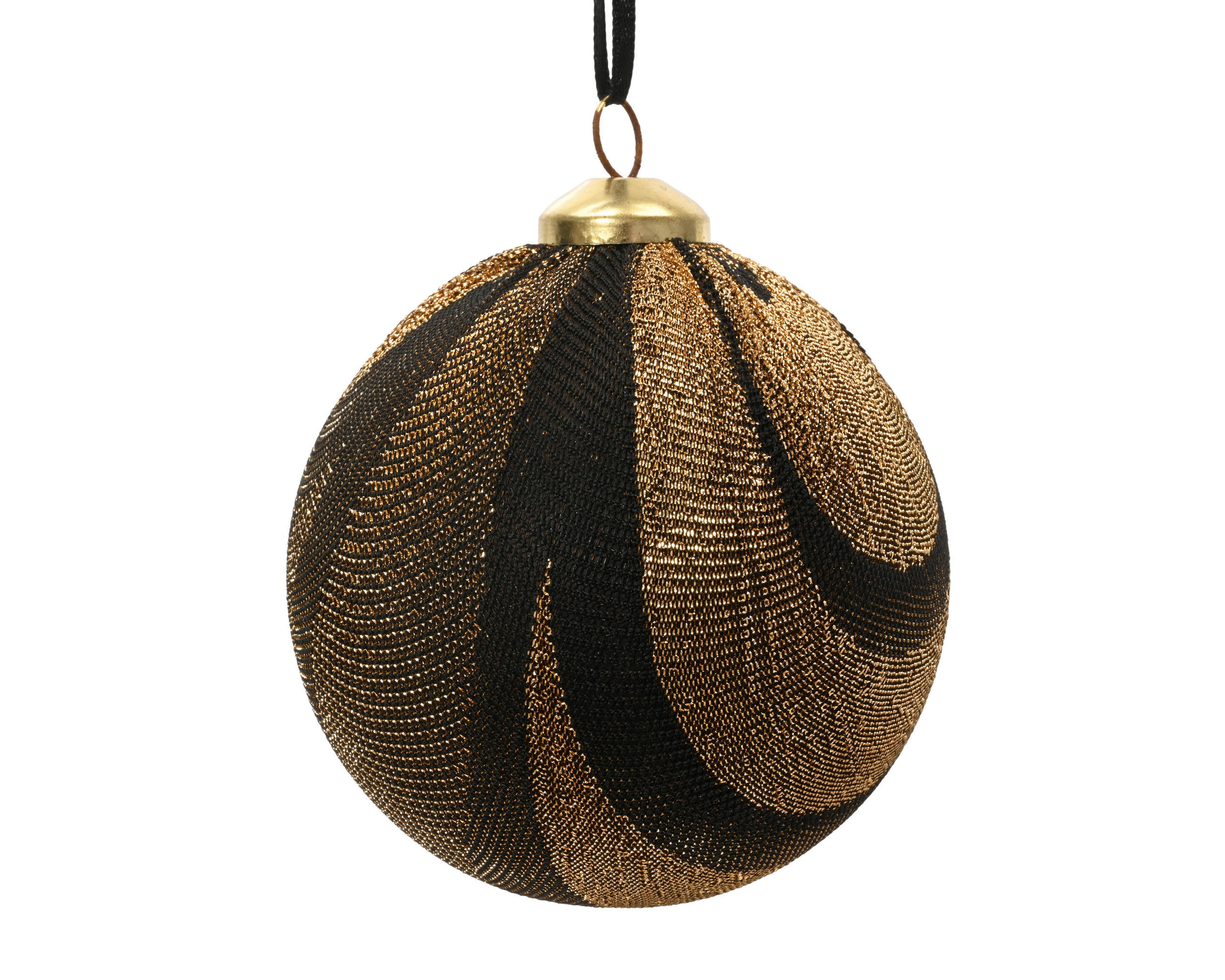 KARÁCSONYFAGÖMB - barna/aranyszínű, Basics, műanyag (8/8/8cm)