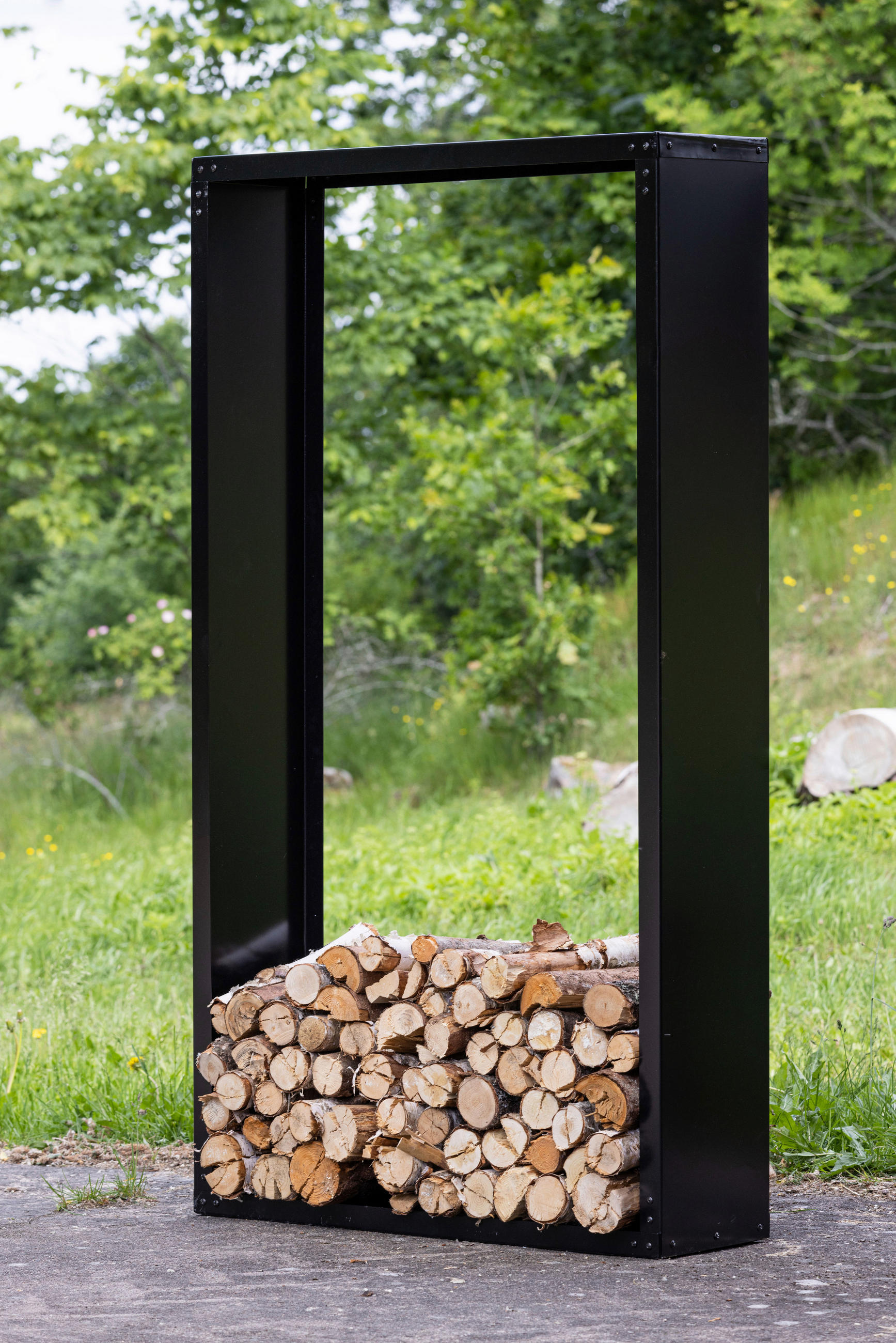 ELDKORG   - svart, Basics, metall (180/100/30cm) - Best Price
