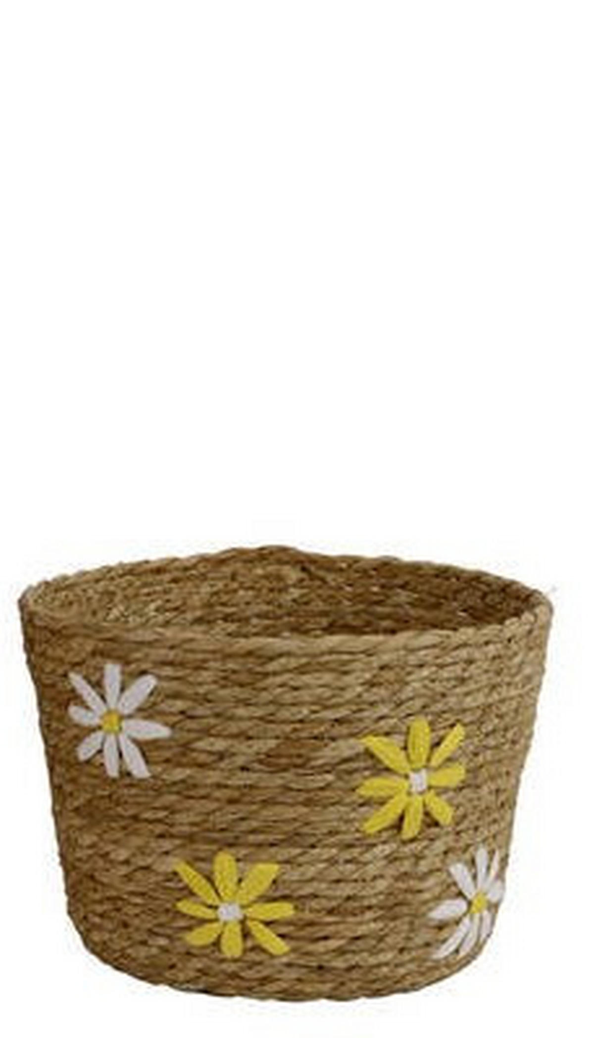 DEKOKORB - Gelb/Naturfarben, LIFESTYLE, Naturmaterialien (29,00/29,00/23,50cm)