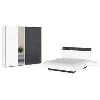 SPALNICA, bela, temno siva  - temno siva/bela, Design, steklo/leseni material - Xora