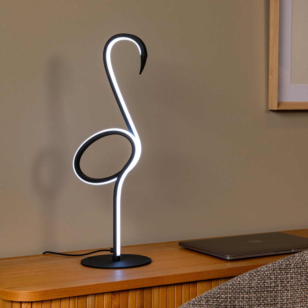 LED-TISCHLEUCHTE FLAMINGO 15/18.1/49.5 cm   - Multicolor/Schwarz, LIFESTYLE, Metall (15/18.1/49.5cm) - Lucide