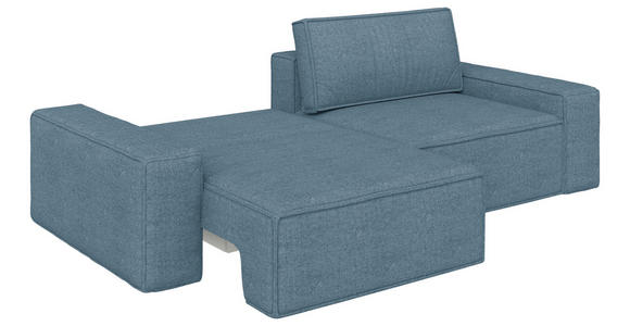 SCHLAFSOFA in Webstoff Petrol  - Petrol/Schwarz, KONVENTIONELL, Kunststoff/Textil (256/83/115cm) - Carryhome